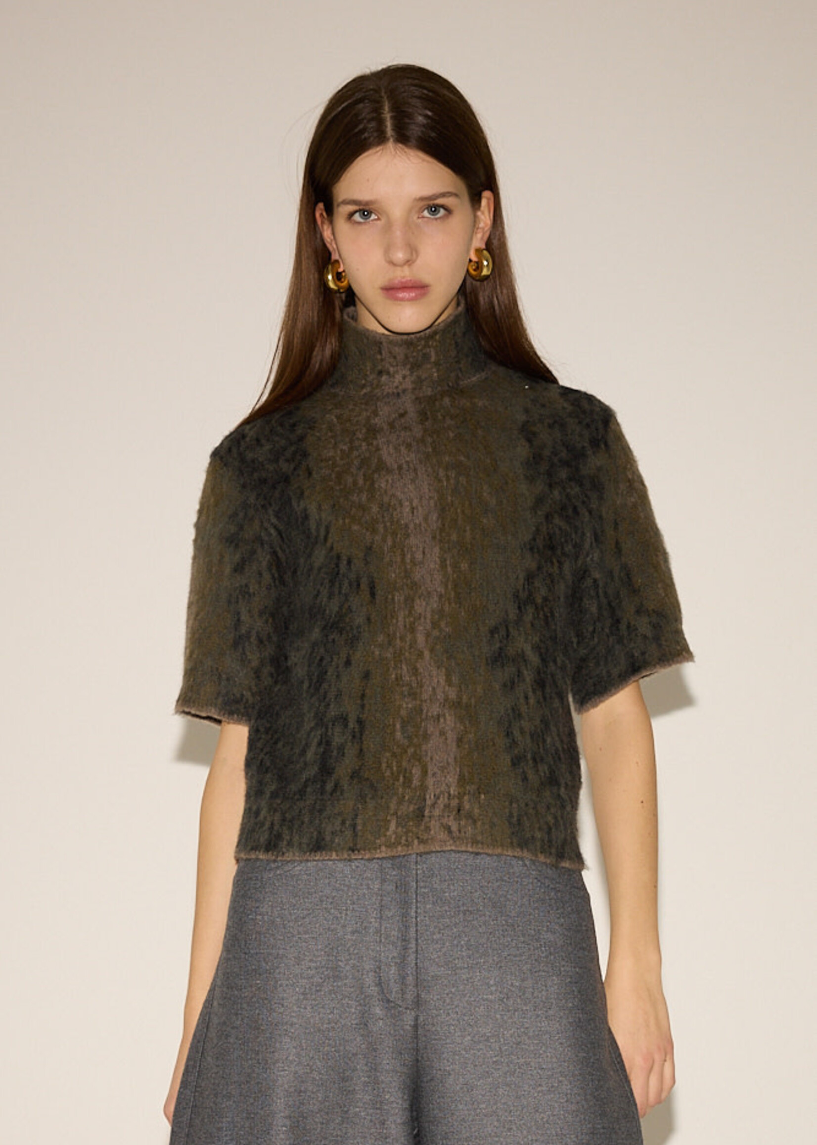 NUD NUD SWEATER T-NECK ANIMALIER