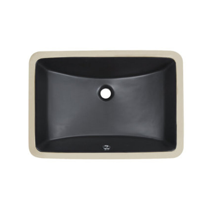 DeerValley Ally 21 x 15 Undermount Bathroom Sink Rectangular Bathroom Sink with Overflow