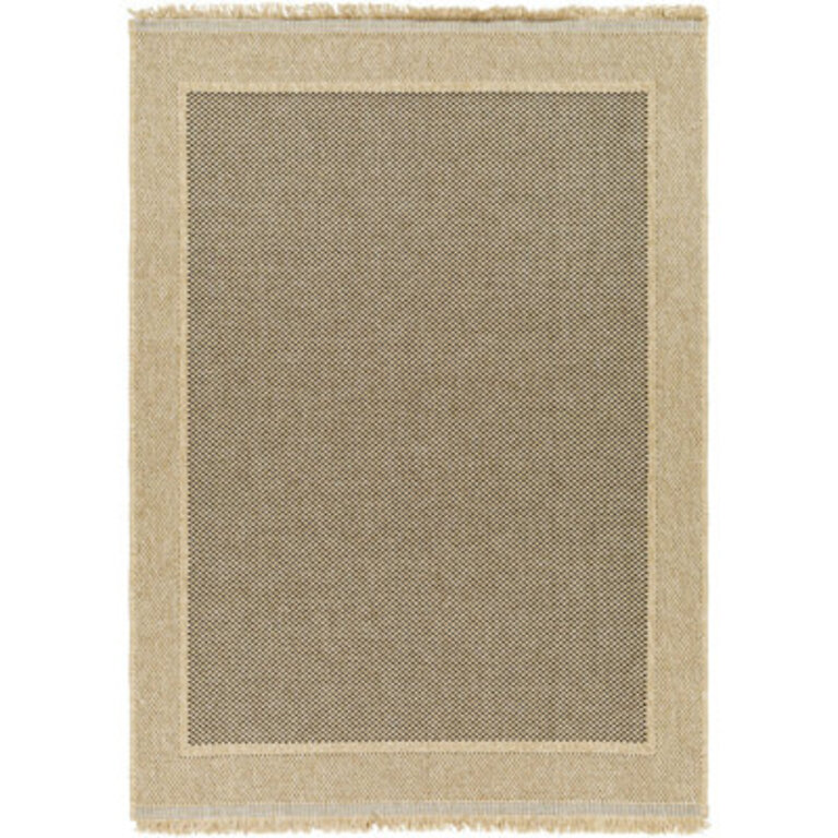 Adalina Machine Woven Polypropylene Area Rug in BrownTan