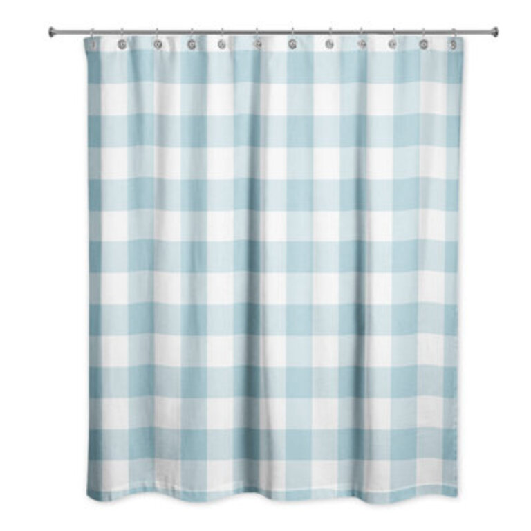 Hanka Plaid Single Shower Curtain