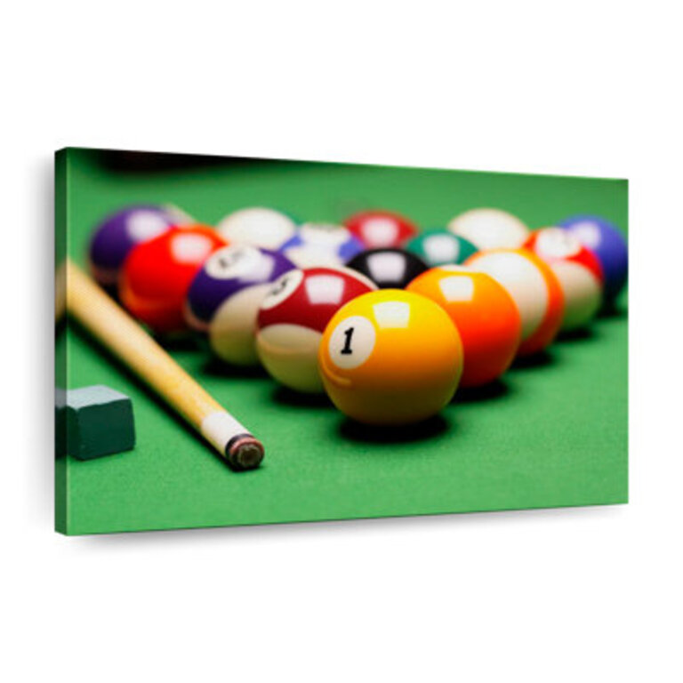 Pool And Billiard Pool Game Canvas Print On Canvas Print