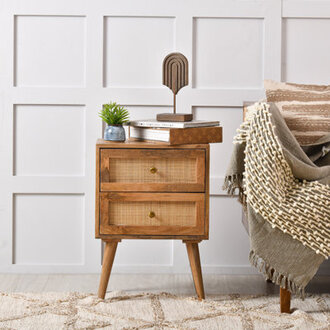 Eustace 25 Tall 2 - Drawer Solid Wood Nightstand