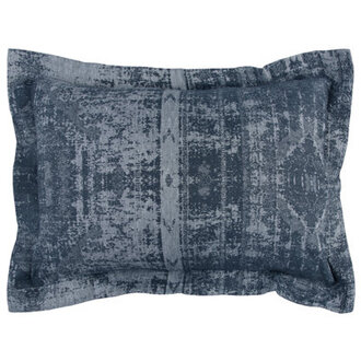 Alexy IndigoLight Gray Standard Cotton 3 Piece Duvet Cover Set