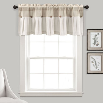 Solid Color Linen Tailored Window Valance