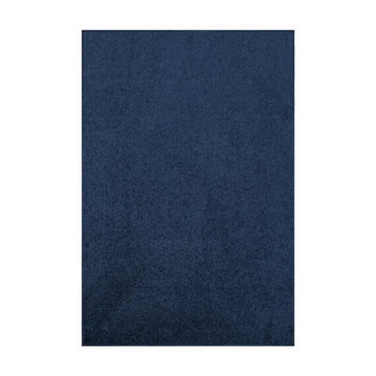 Modern Plush Pet and Kids Friendly Solid Color Navy Area Rugs Stain  Fade Resistance Made in USA Perfect for Living Room Dining Room Bedroom Playroom and Kidsroom Event Wedding Amberli Binded Rug