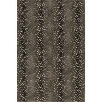 Deerfield Animal Print Silver Area Rug