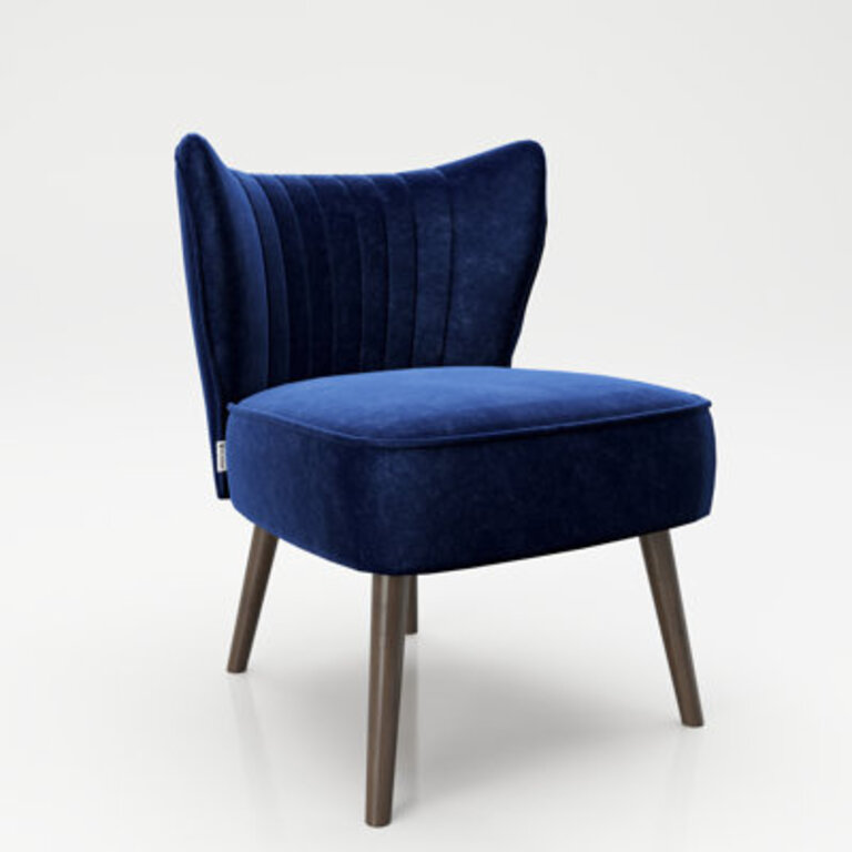 6299Cm Wide Velvet Slipper Chair