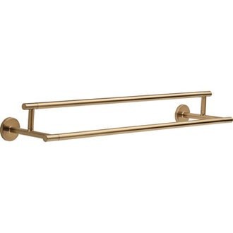 Trinsic 24 in Double Wall Mount Towel Bar Bath Hardware Accessory