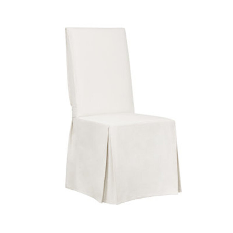 Essential Twill Box Cushion Dining Chair Slipcover