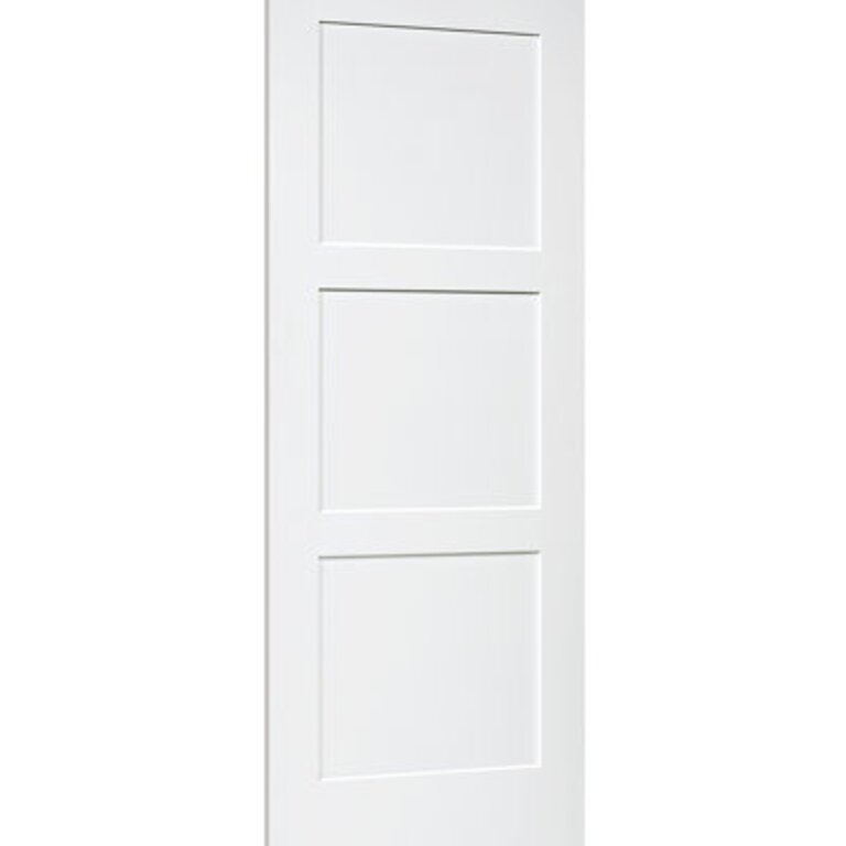 Paneled Solid Manufactured Wood Primed Shaker Standard Door