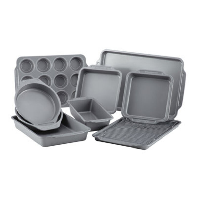 Farberware Nonstick Bakeware Set  Baking Pans with Cooling Rack 10 Piece