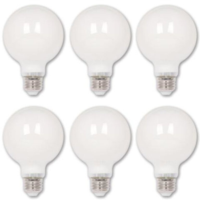 55 Watt 40 Watt Equivalent G25 LED Dimmable Light Bulb Warm White 2700KE26Medium Standard Base