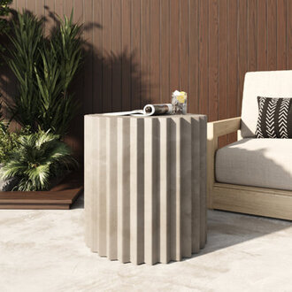 Evadale - Modern Concrete End Table