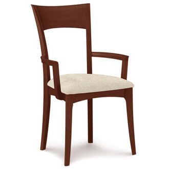 Ingrid 19.25'' H Upholstered Cherry Armchair