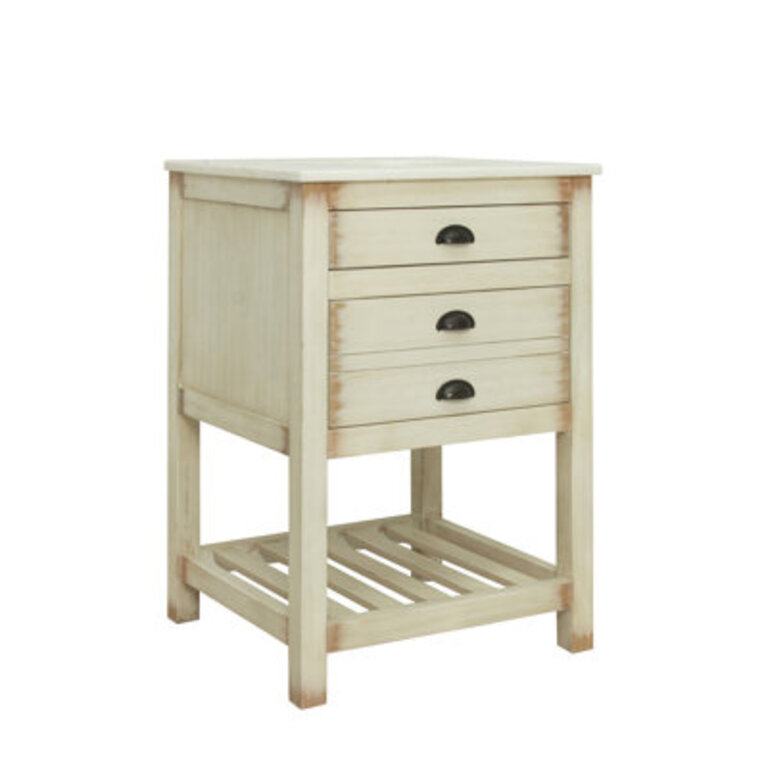 24'' Single Bathroom Vanity with Cultured Marble Top