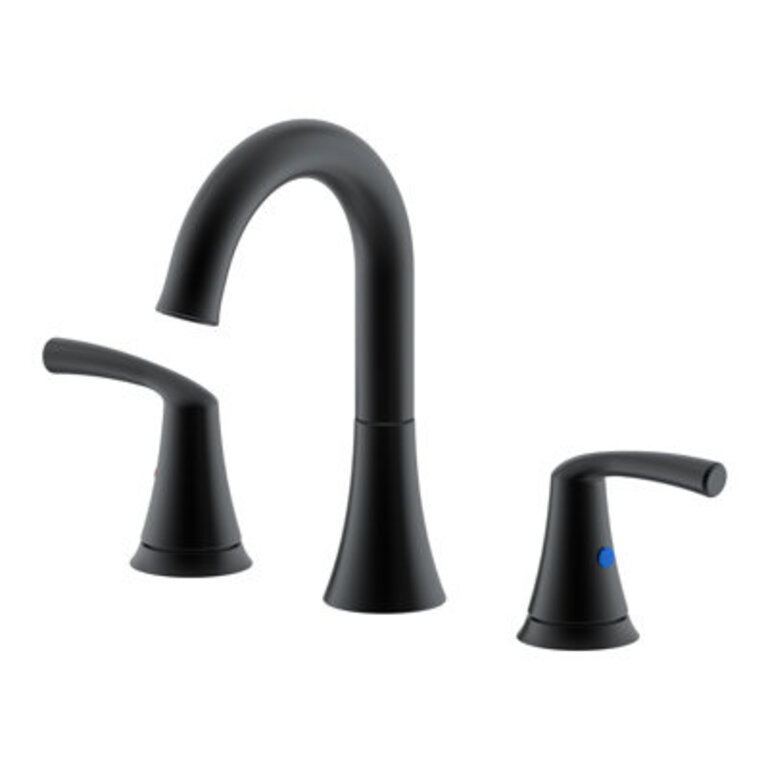 Widespread 2-handle Bathroom Faucet with Drain Assembly