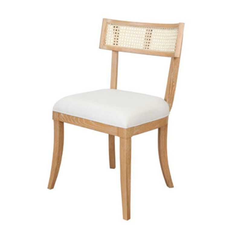 Britta 19.5'' H Linen Upholstered Oak Side Chair