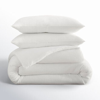 Felix Cotton Waffle Comforter Set