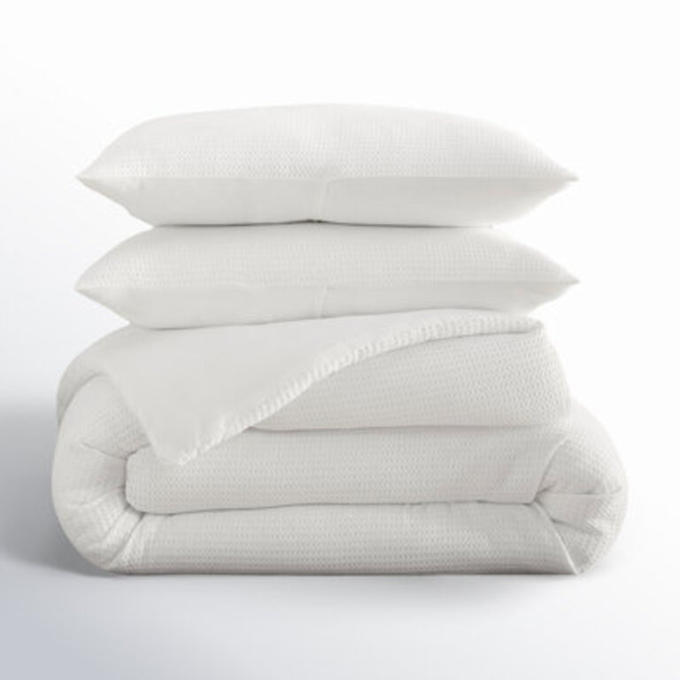 Felix Cotton Waffle Comforter Set