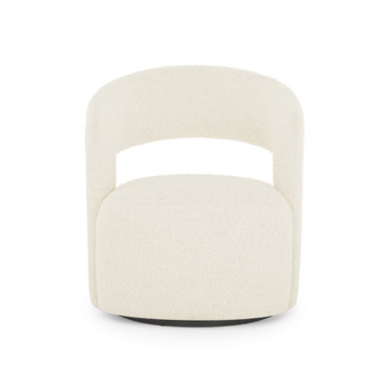 Teo Upholstered Swivel Club Chair