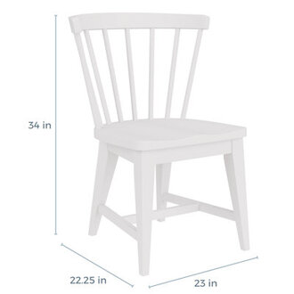 Lana Solid Wood Windsor Back Side Chair Dining Chair
