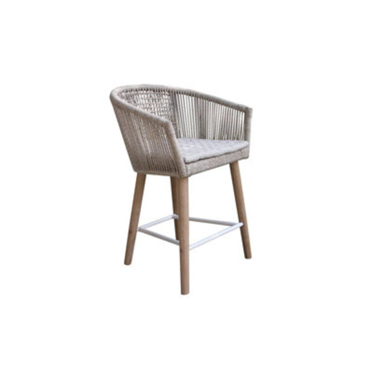 Boyd Wood Outdoor Dining Armchair with Cushion
