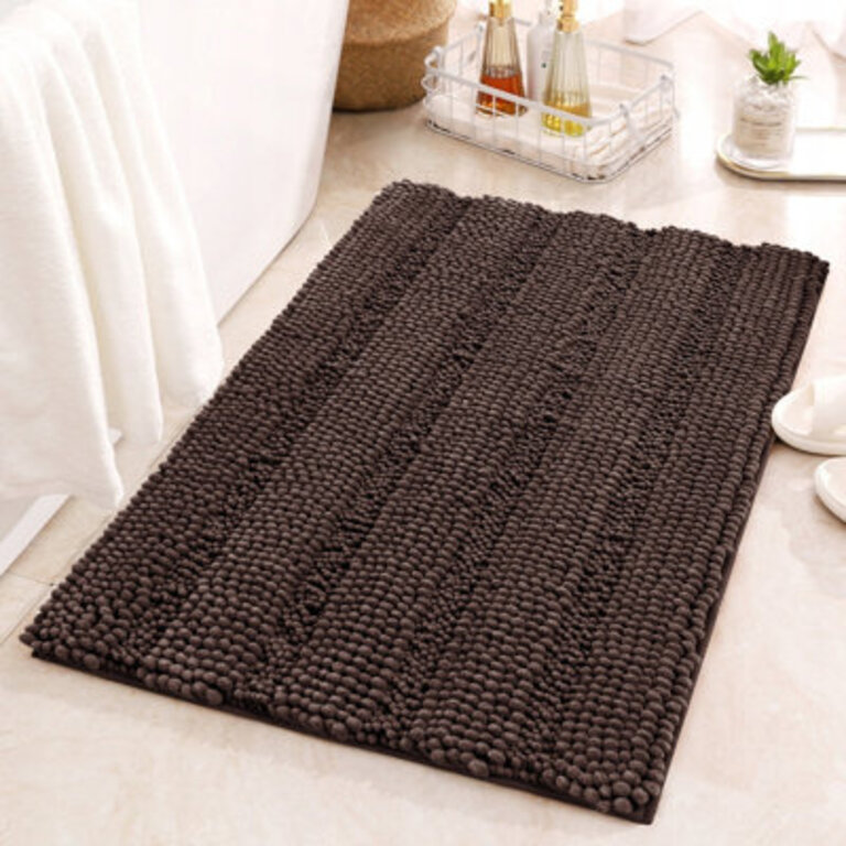 Chenault Soft Absorbent Microfiber Non-Slip Backing Rectangle Bath Rug