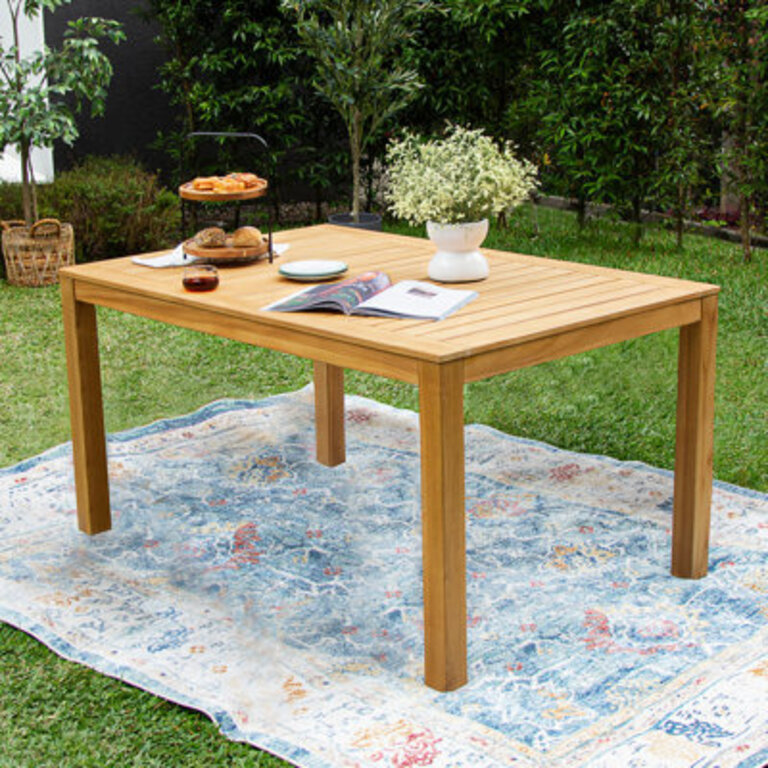 Suchta Teak Wood Outdoor Dining Table