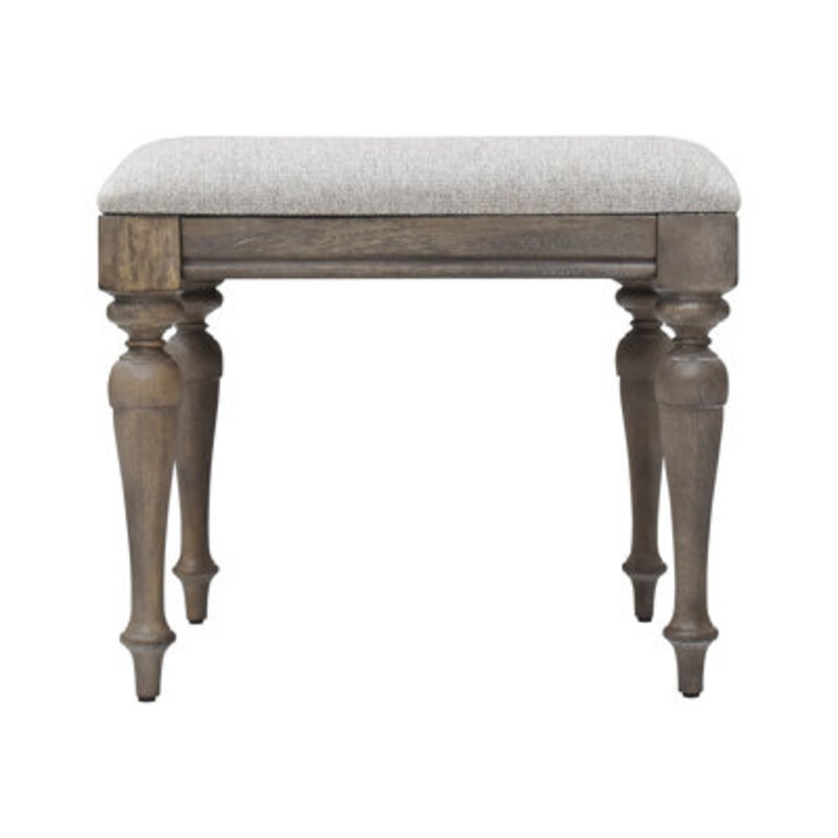 Solid + Manufactured Wood Accent Stool