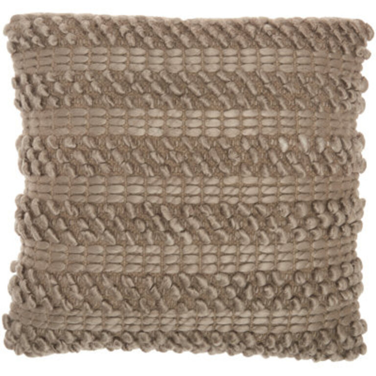 Striped Throw Pillow With Texture