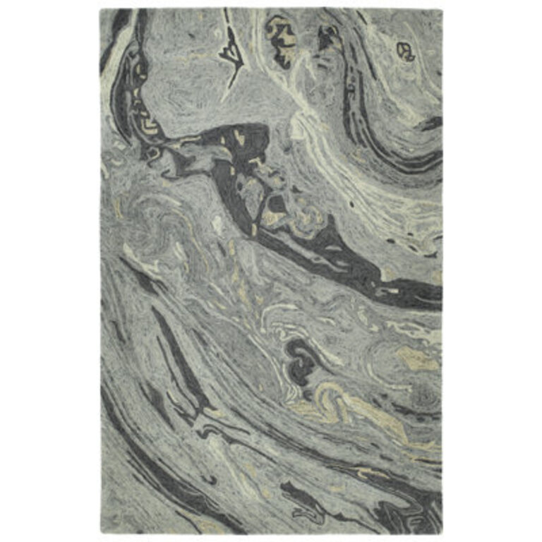 Apostol Hand Tufted Wool Graphite Area Rug