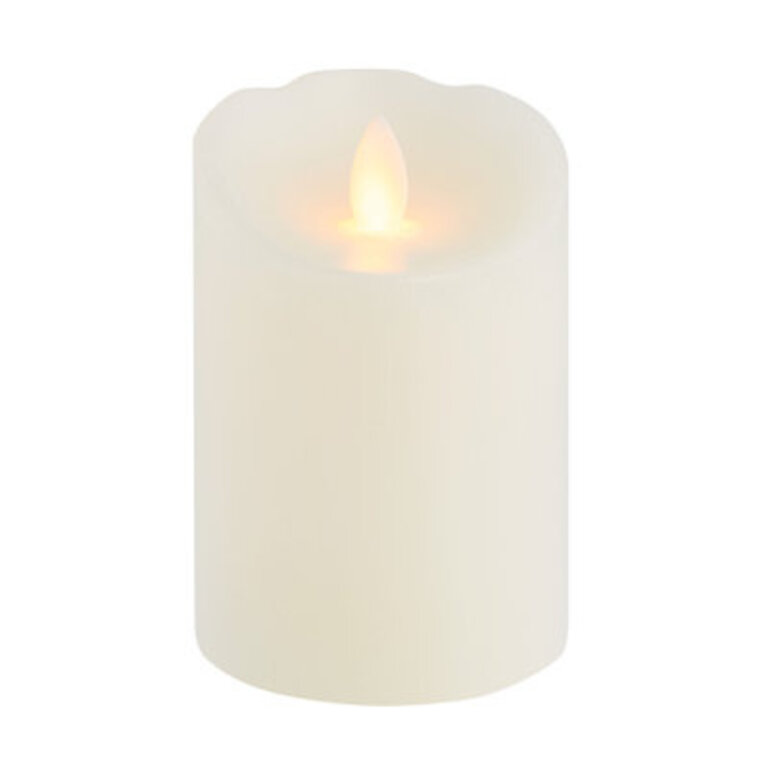 Mikasa Unscented Realistic-Flame LED Wax Pillar Candles