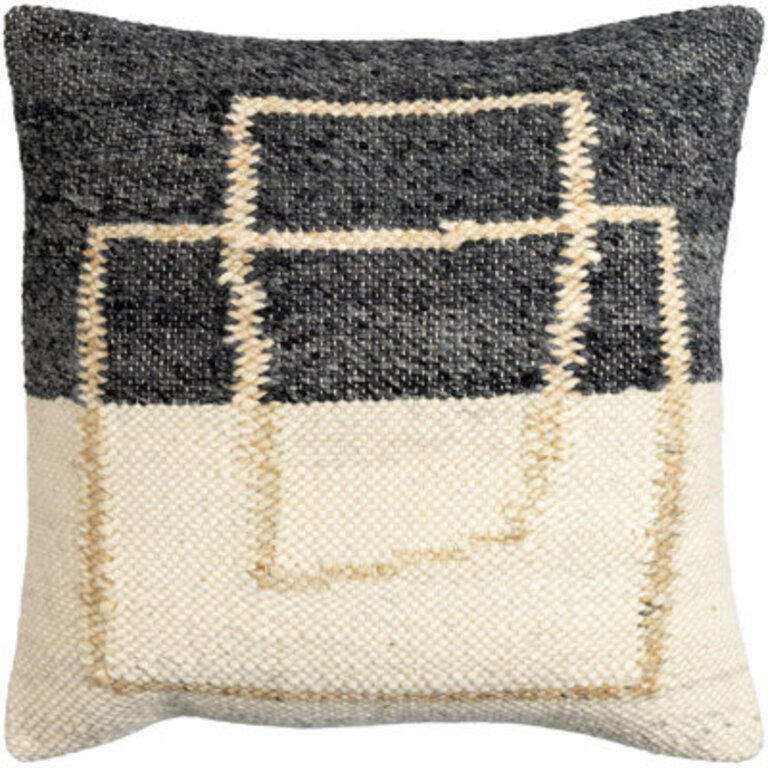 Daiquiri Abstract Wool Blend Throw Pillow