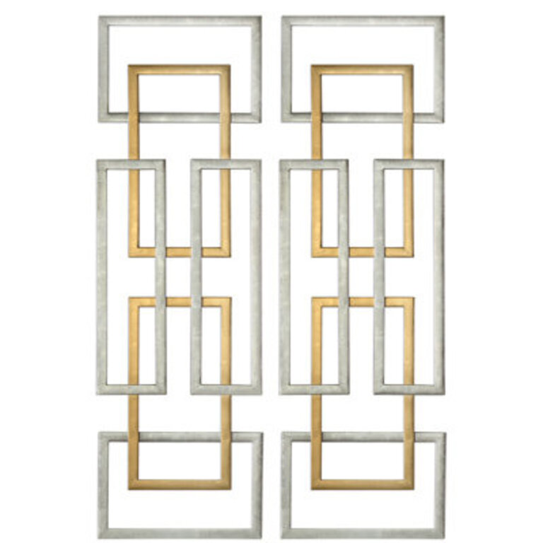 Modern Abstract Wall Decor on Metal