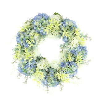 Hydrangea, Grapevine and Snapdragon 24" Wreath