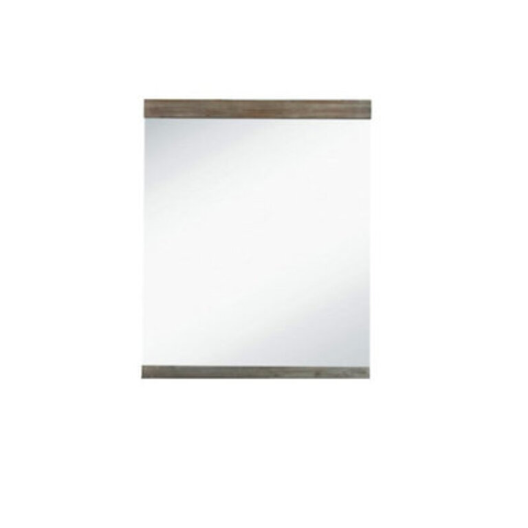 Izza Wood Rectangle Wall Mirror