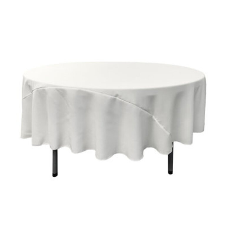 Fisher Solid Color Round Tablecloth