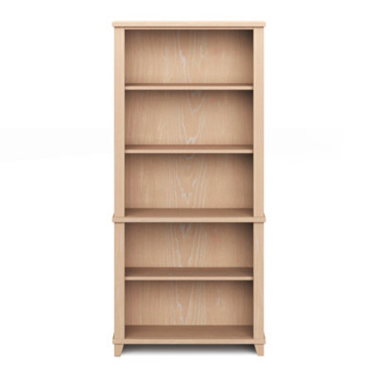 Anbar 72" No Assembly Required Solid + Manufactured Wood Bookshelf