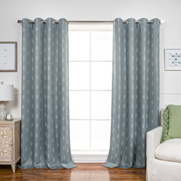 Yountville Polyester Room Darkening Curtain Pair