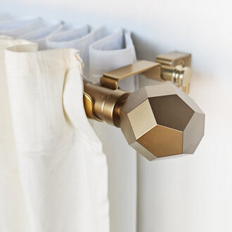 Rukshan Iron Adjustable Double Curtain Rod