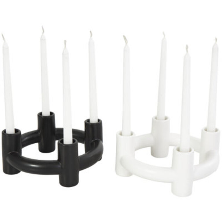 Mable 3.5'' H Earthenware Tabletop Candelabra