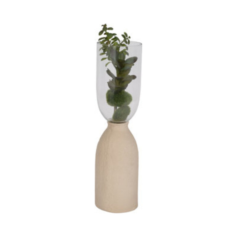 Dorie Neutral Ivory Omix Cylinder Vase