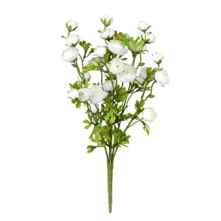 18" Artificial Ranunculus Bush