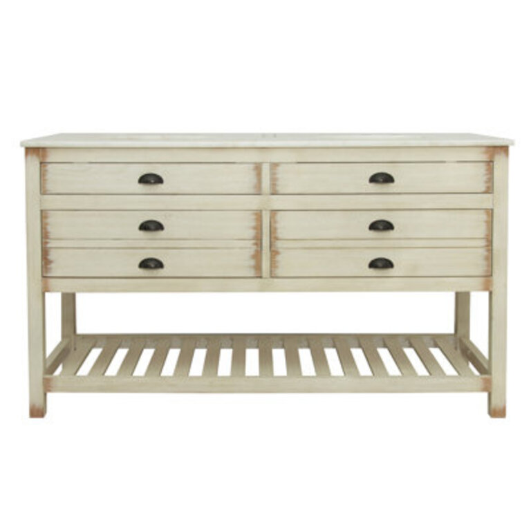 60'' Single Bathroom Vanity with Cultured Marble Top