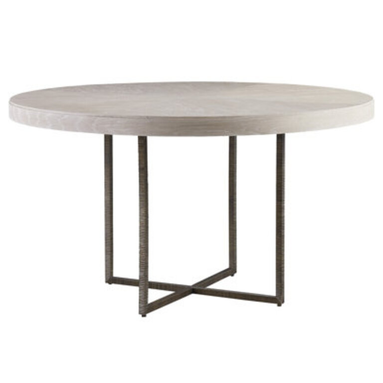 Edeline 54" Long Trestle Round Dining Table