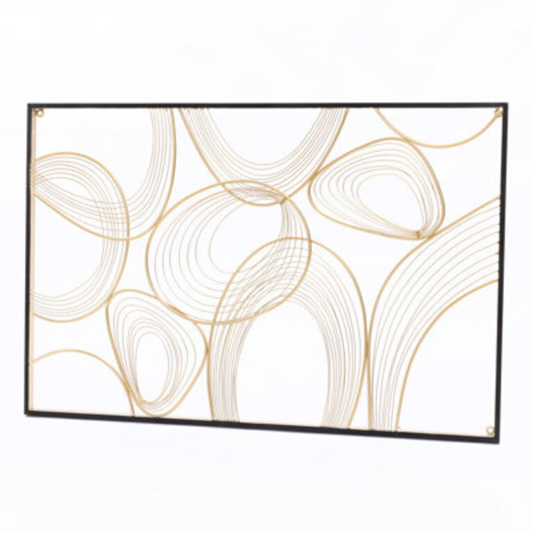 Handmade Glam Abstract Wall Decor on Metal