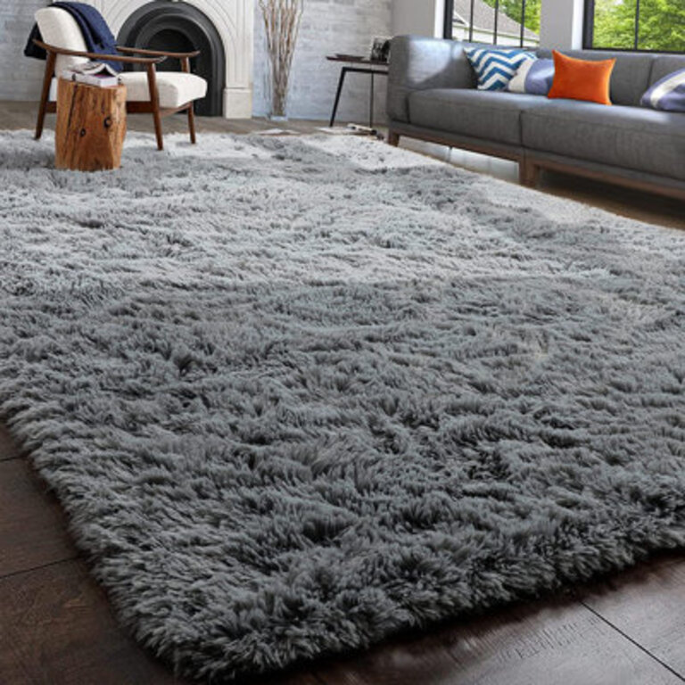Shahen Shag Gray Area Rug