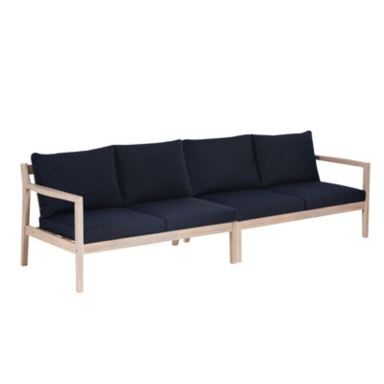 Amina 54'' Wide Outdoor Solid Wood Acacia Loveseat