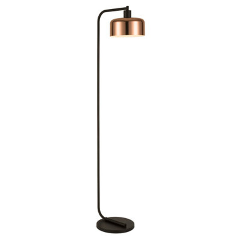 Calianne 57'' Blackened Bronze Arched Floor Lamp