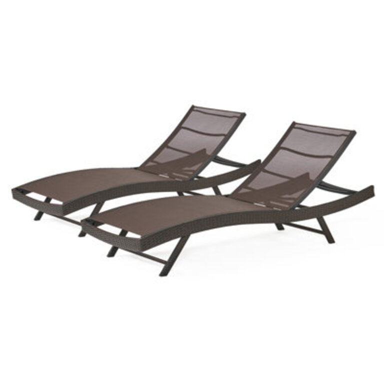 Alejah Outdoor Chaise Lounge Set